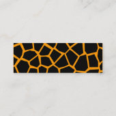 Go Giraffe - Orange Mini Visitenkarte (Rückseite)