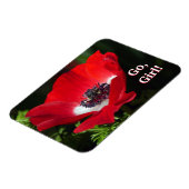 Go Girl Rose Blume Magnet (Linke Seite)