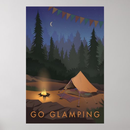 Go Glamping Travel Poster (Vorne)