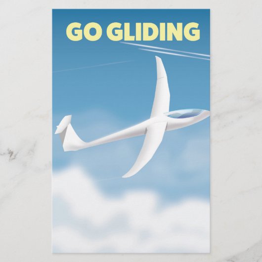 Go Gliding Briefpapier (Vorderseite)