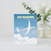 Go Gliding Postkarte (Stehend Vorderseite)