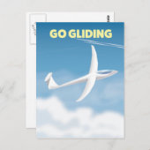 Go Gliding Postkarte (Vorne/Hinten)