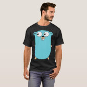Go Golang Gopher T-Shirt (Vorne ganz)