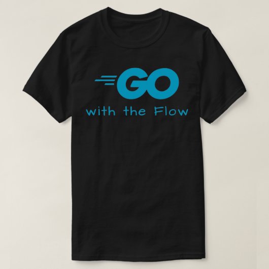 Go golang mit dem Fluss T-Shirt (Design vorne)