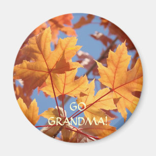 GO GRANDMA! Gift Magnete Herbst Blätter fallen Bäu Magnet
