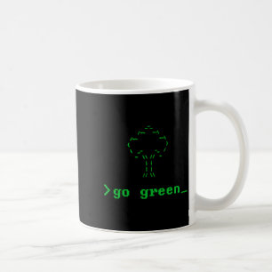 Go Green Ascii Perfekt für den Earth Day 2021 T-Sh Kaffeetasse