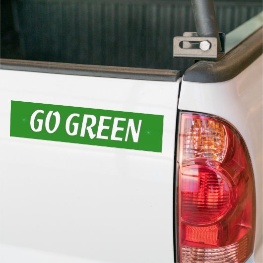 Go Green Autoaufkleber (Auf Lkw)