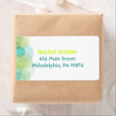 GO GREEN Bar Bat Mitzvah Einladung Label (Insitu)