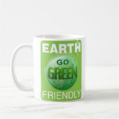 Go Green Be Earth Friendly Kaffeetasse (Links)