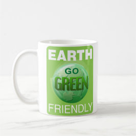 Go Green Be Earth Friendly Kaffeetasse
