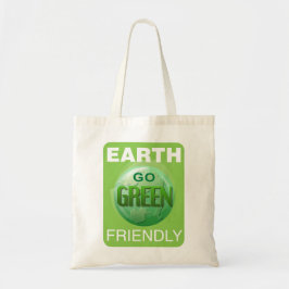 Go Green Be Earth Friendly Tragetasche