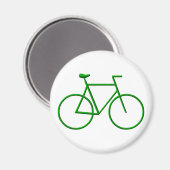 Go Green Bicycle Magnet (Vorderseite/Rückseite)