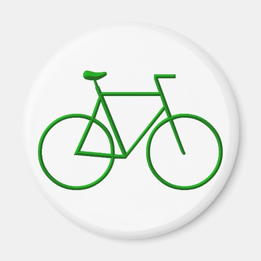 Go Green Bicycle Magnet (Vorne)