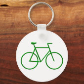 Go Green Bicycle Schlüsselanhänger (Vorderseite)