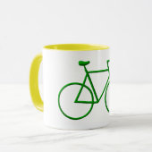 Go Green Bicycle Tasse (Vorderseite Links)