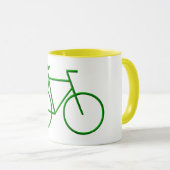 Go Green Bicycle Tasse (VorderseiteRechts)