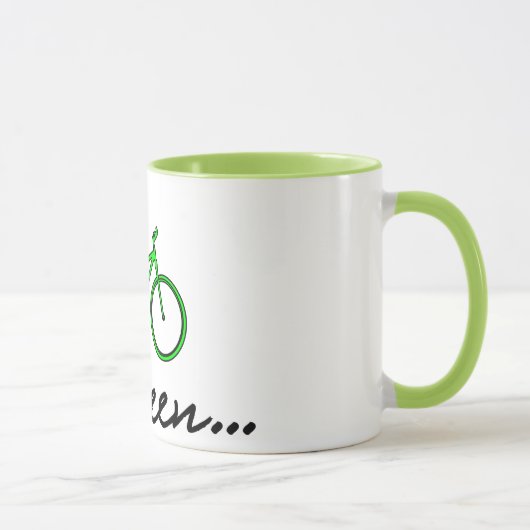 Go Green - Cycling Coffee Tasse (Rechts)