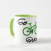 Go Green - Cycling Coffee Tasse (Vorderseite Links)