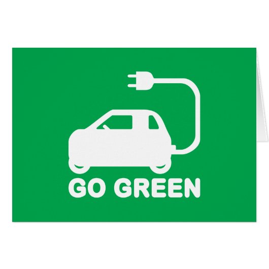 Go Green ~ Drive Electric Cars (Vorderseite (Horizontal))