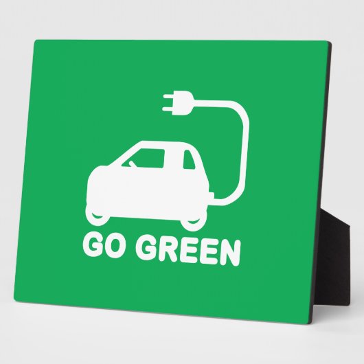 Go Green ~ Drive Electric Cars Fotoplatte (Seite)