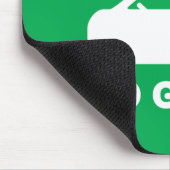 Go Green ~ Drive Electric Cars Mousepad (Ecke)
