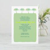 GO GREEN EARTH Bar Bat Mitzvah Einladung (Stehend Vorderseite)