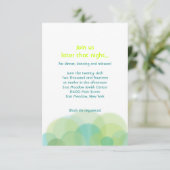 GO GREEN EARTH Bar Bat Mitzvah Party Card Einladung (Stehend Vorderseite)