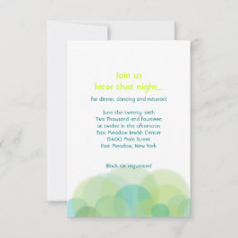 GO GREEN EARTH Bar Bat Mitzvah Party Card Einladung