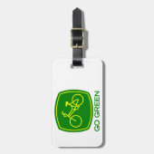 Go Green Gepäckanhänger (Vorderseite vertikal)