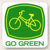 Go Green Getränkeuntersetzer (Vorderseite)
