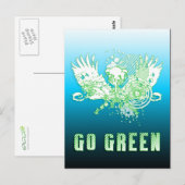 go green : hi-fi tree postkarte (Vorne/Hinten)