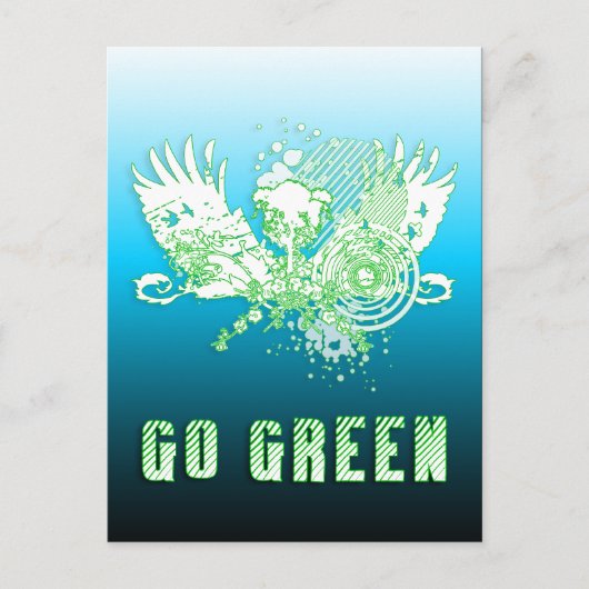 go green : hi-fi tree postkarte (Vorderseite)