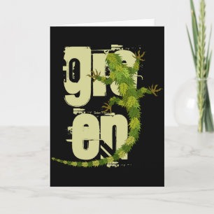 Go Green Iguana T-Shirt  Karte