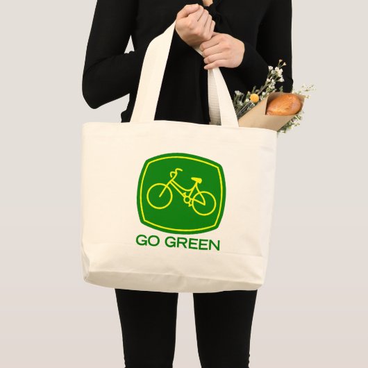 Go Green Jumbo Stoffbeutel (Vorderseite (Produkt))