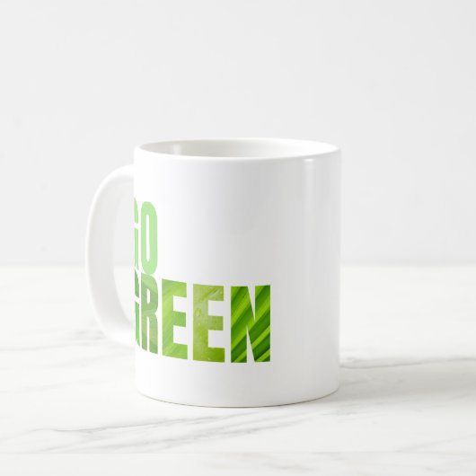 Go Green Kaffeetasse (Vorderseite Links)