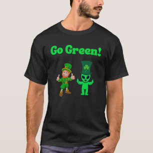 Go Green Leprechaun & Alien T-Shirt
