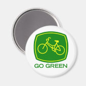 Go Green Magnet (Vorderseite/Rückseite)