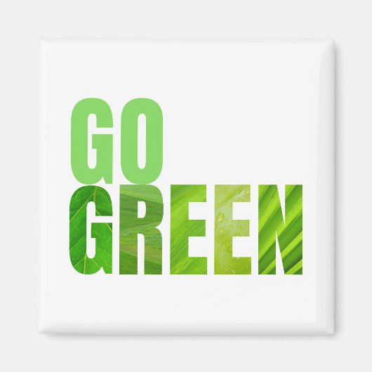 Go Green Magnet (Vorne)