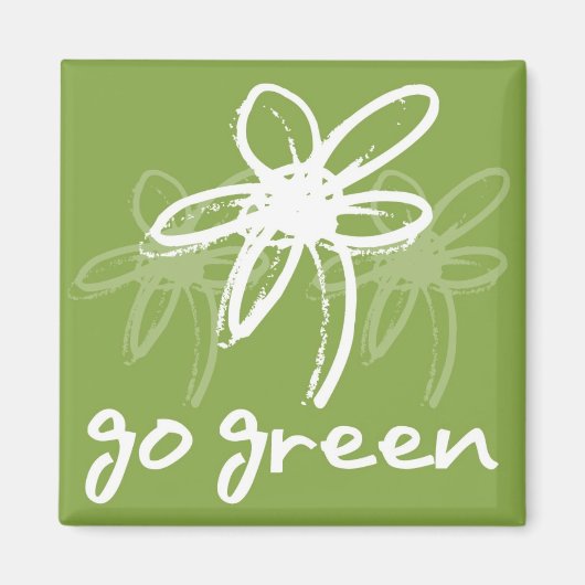 Go Green - Magnet (Vorne)