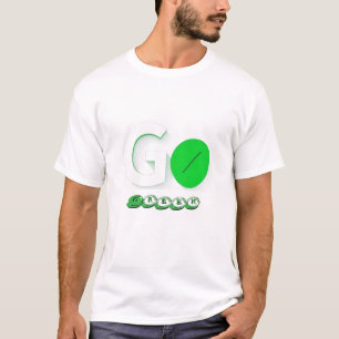 Go Green Minimalistisch Typografy Environmental Ar T-Shirt