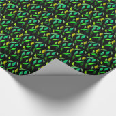 Go Green Öko Blätter Aquarellbilder Geschenkpapier (Ecke)