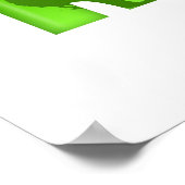 Go Green Öko Tree Recycle Illustration Poster (Ecke)