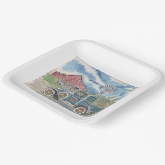 Go Green Pappteller (Gewinkelt)