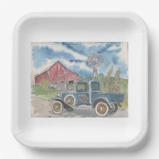 Go Green Pappteller (Vorderseite)