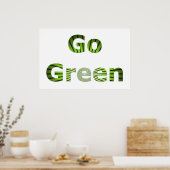 Go Green Poster (Küche)
