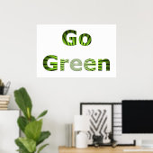 Go Green Poster (Heimbüro)