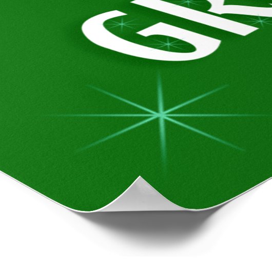 Go Green Poster (Ecke)