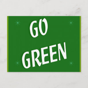 Go Green Postkarte