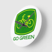 Go Green Runde Wanduhr (Winkel)