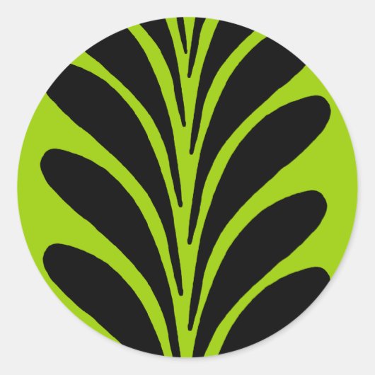 Go Green Runder Aufkleber (Vorderseite)